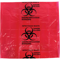 Sacs pour d&eacute;chets dangereux Dynamic, D&eacute;chets infectieux, 24" lo x 24" la, 12 microns Nuna Depot Inc.