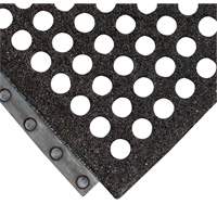 24/Seven&reg; Locksafe&reg; Anti-Fatigue Mat, Honeycomb, 3' x 3' x 5/8", Black, Natural Rubber Nuna Depot Inc.