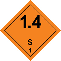 Hazardous Material Handling Labels, 4" L x 4" W, Black on Orange Nuna Depot Inc.