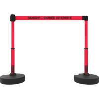 Plus Barrier Post Set, Plastic, 42" H, Red Tape, 15' Tape Length Nuna Depot Inc.