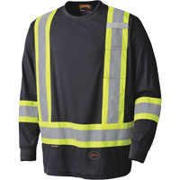 6997 Long Sleeved Safety Shirt, Polyester, X-Small, Black Nuna Depot Inc.