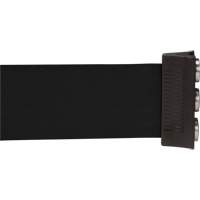 Wall Mount Barrier with Magnetic Tape, Steel, Screw Mount, 12', Black Tape Nuna Depot Inc.