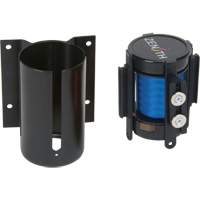 Wall Mount Barrier with Magnetic Tape, Steel, Screw Mount, 7', Blue Tape Nuna Depot Inc.