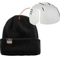 N-Ferno&reg; Zippered Rib Knit Beanie Hat with Bump Cap Insert, One Size, Black Nuna Depot Inc.