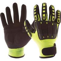 Gants de protection contre les chocs Back Tracker avec protection dorsale de la main, Petit, Paume en Nitrile, Poignet Boucle et crochet Nuna Depot Inc.