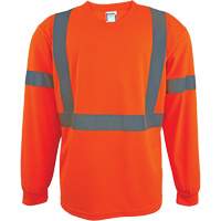 Chemise de s&eacute;curit&eacute; &agrave; manches longues, Polyester, 2T-Grand, Orange haute visibilit&eacute; Nuna Depot Inc.