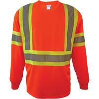 Chemise de s&eacute;curit&eacute; &agrave; manches longues, Polyester, 2T-Grand, Orange haute visibilit&eacute; Nuna Depot Inc.