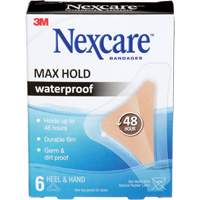 Nexcare Max-Hold Waterproof Bandages, Hand/Heel, 3-1/2", Plastic, Sterile Nuna Depot Inc.