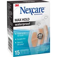 Nexcare Max-Hold Waterproof Bandages, Assorted, Plastic, Sterile Nuna Depot Inc.