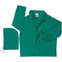 Dominator Limited Flammability Rain Jacket, Polyester/PVC, Large, Green Nuna Depot Inc.