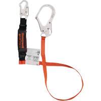 Titan Shock-Absorbing Lanyard, 6', Locking Rebar Hook Center, Locking Snap Hook Leg Ends, Polyester Nuna Depot Inc.