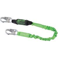 Miller&reg; StretchStop&reg; Shock-Absorbing Lanyard, 6', Locking Snap Hook Center, Locking Snap Hook Leg Ends, Polyester Nuna Depot Inc.