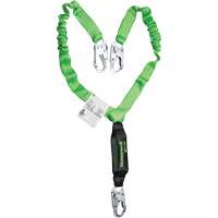 Miller&reg; StretchStop&reg; Shock-Absorbing Lanyard, 6', Locking Snap Hook Center, Locking Snap Hook Leg Ends, Polyester Nuna Depot Inc.