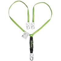 Miller&reg; HP Shock-Absorbing Lanyard, 4', Locking Snap Hook Center, Locking Snap Hook Leg Ends, Polyester Nuna Depot Inc.
