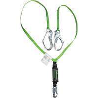 Miller&reg; HP Shock-Absorbing Lanyard, 6', Locking Rebar Hook Center, Locking Snap Hook Leg Ends, Polyester Nuna Depot Inc.
