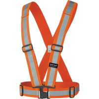 5591 Adjustable Safety Sash, High Visibility Orange, Silver Reflective Colour, One Size Nuna Depot Inc.