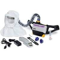 Ensemble respirateur d&eacute;puration dair propuls&eacute; facile &agrave; nettoyer Versaflo, Cagoule ample & visi&egrave;re, Pile Lithium-ion Nuna Depot Inc.