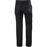 Pantalons d'entretien Oxford, Poly-coton, Noir, Taille 30, Entrejambe 30 Nuna Depot Inc.
