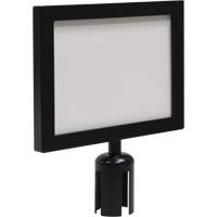 Sign Frame for Crowd Control Post, Black Nuna Depot Inc.