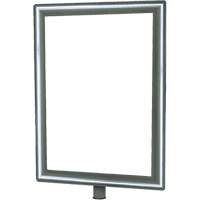 Heavy-Duty Vertical Sign Holder for Classic Posts, Polished Chrome Nuna Depot Inc.