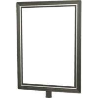 Heavy-Duty Vertical Sign Holder for Classic Posts, Satin Chrome Nuna Depot Inc.