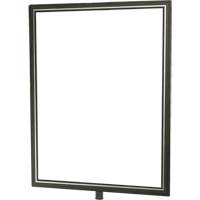 Heavy-Duty Vertical Sign Holder for Classic Posts, Satin Chrome Nuna Depot Inc.