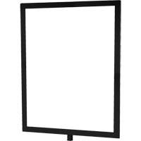 Heavy-Duty Vertical Sign Holder for Classic Posts, Black Nuna Depot Inc.