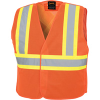 597P Tear-Away Safety Vest, High Visibility Orange, Medium/Small, Polyester Nuna Depot Inc.