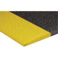 Airsoft Anti-Fatigue Mat, Pebbled, 3' x 5' x 3/8", Black/Yellow, PVC Sponge Nuna Depot Inc.