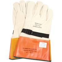 Leather Protector Gloves with Strap, Size 8, 12" L Nuna Depot Inc.