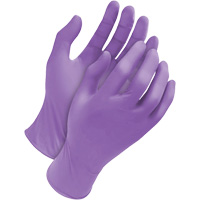 Deny Tripolymer Disposable Gloves, Large, Latex/Neoprene/Nitrile, 6-mil, Powder-Free, Purple Nuna Depot Inc.