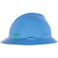 Casque de s&eacute;curit&eacute; &agrave; bord complet V-Gard GREEN avec fentes, R&eacute;pond aux normes CSA type 1, Suspension Rochet Nuna Depot Inc.