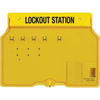 Poste de cadenassage trilingue recouvert, Cadenas Aucune, Capacit&eacute; de 4, Cadenas Non compris Nuna Depot Inc.