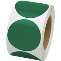 Coloured Marking Dots, Circle, 3" L x 3" W, Green, Vinyl Nuna Depot Inc.
