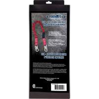 ShockSorb Internal Shock Lanyard, 6', Snap Hook Center, Snap Hook Leg Ends, Polyester Nuna Depot Inc.
