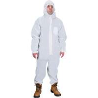 Hooded Coveralls, Medium, White, SMS Nuna Depot Inc.