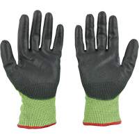 High Visibility Dipped Gloves, Size Small, 15 Gauge, Polyurethane Coated, Polyethylene Shell, ASTM ANSI Level A5 Nuna Depot Inc.
