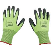 High Visibility Dipped Gloves, Size Small, 15 Gauge, Polyurethane Coated, Polyethylene Shell, ASTM ANSI Level A5 Nuna Depot Inc.