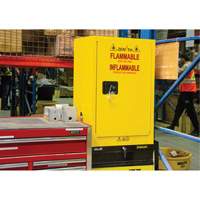 Armoire pour produits inflammables, 12 gal., 1 Porte(s), 23" La x 35" h x 18" p Nuna Depot Inc.