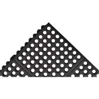 Cushion-Ease&reg; 550 Interlocking Anti-Fatigue Mat, Slotted, 3' x 3' x 3/4", Black, Rubber Nuna Depot Inc.