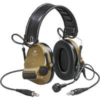 Casque VI NIB avec deux fils de sortie et rail arc Peltor ComTac, Style Bandeau, 23 dB Nuna Depot Inc.