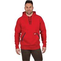 Heavy-Duty Pullover Hoodie, Men's, Small, Red Nuna Depot Inc.