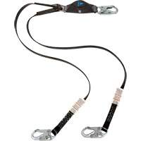 Anti-Corrosion Energy Absorbing Lanyard, 6', Snap Hook Center, Snap Hook Leg Ends, Polyester Nuna Depot Inc.