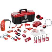 Trousse de cadenassage avec cadenas en thermoplastique de qualit&eacute; sup&eacute;rieure Zenex, Ensemble &eacute;lectrique/Vanne, 27 composants compris Nuna Depot Inc.