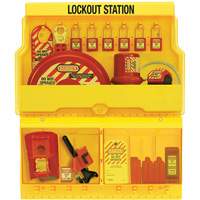 Standard Valve & Electrical Deluxe Lockout Station, Thermoplastic Padlocks, 32 Padlock Capacity, Padlocks Included Nuna Depot Inc.