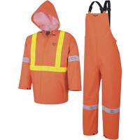 R85 Ensemble imperm&eacute;able de s&eacute;curit&eacute; 3 pi&egrave;ces ignifuge Element FR, PVC, Petit, Orange haute visibilit&eacute; Nuna Depot Inc.