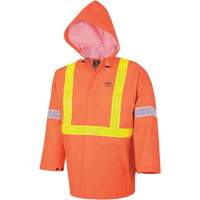 R85 Ensemble imperm&eacute;able de s&eacute;curit&eacute; 3 pi&egrave;ces ignifuge Element FR, PVC, Petit, Orange haute visibilit&eacute; Nuna Depot Inc.