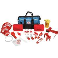 Lockout Tagout Kit with Nylon Safety Lockout Padlocks in Duffel Bag, Electrical/Valve Kit, 31 Components Nuna Depot Inc.