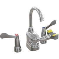 Swing-Activated Faucet/Eyewash with Wristblade Faucet Valves, Sink Mount Installation Nuna Depot Inc.