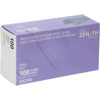 Gants jetables de calibre m&eacute;dical, Petit, Nitrile, 6 mils, Sans poudre, Noir, Classe 2 Nuna Depot Inc.